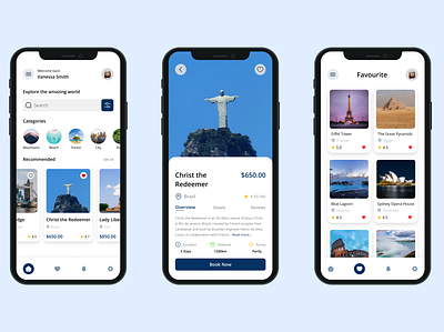 Bluee Vacation app design holiday product design productdesign relaxation ui ux vacation