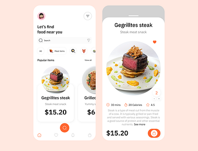 7 steak! app branding design food product design productdesign steak ui ux