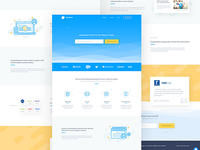 Userbook Landing Page 2017 android app clean dashboard illustration ios landing page onboarding ui ux website