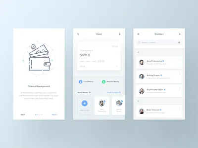 Finance App 2017 android app bank finance finance app illustration ios onboarding spending ui ux