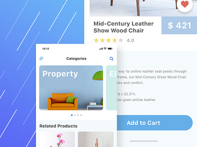 Shopping App app clean minimalis shopping simple ui ux