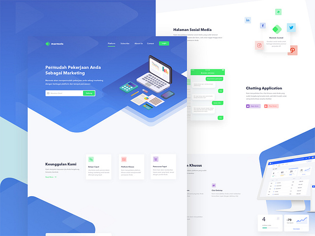 Landing Page by Metamorph Lab on Dribbble