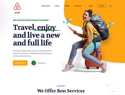 Travel Agency Website graphic design ui user experience user inter user interface ux