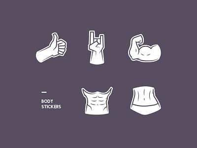 Body Stickers body fitness muscle sticker workout