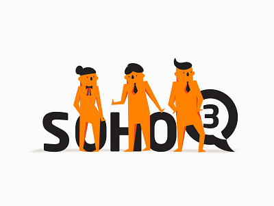 SOHO3Q Mascot Design figure mascot