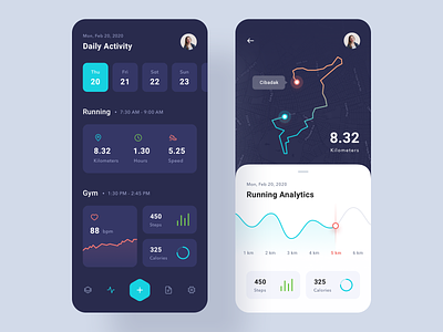 Fitness App designs, themes, templates and downloadable graphic elements on Dribbble
