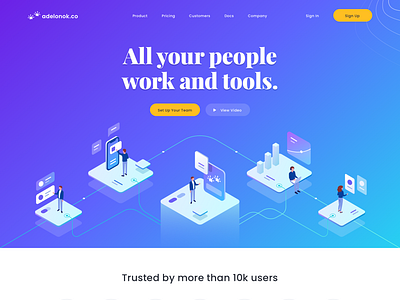 Adelonok.co - Landing Page 👑 by Budiarti R. for Orely on Dribbble