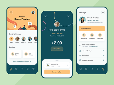 MonyetPay - App Design Exploration