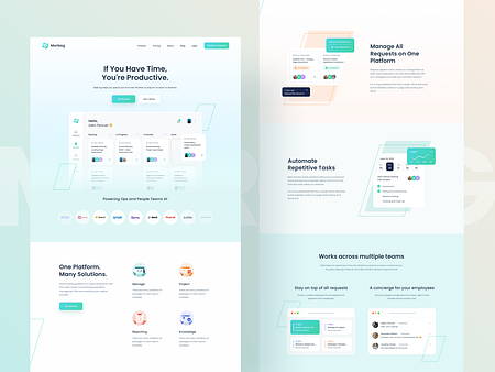 Morbag - Landing Page 👑 by Budiarti R. for Orely on Dribbble