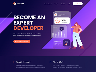 Monyud Website - Online learning Website 🤘 by Budiarti R. for Orely on ...