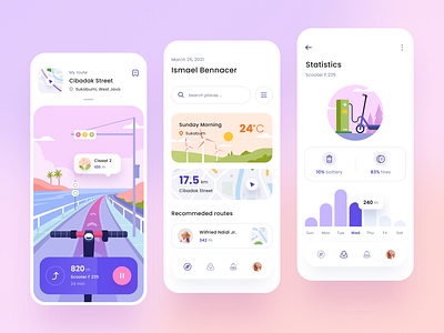 Electric Scooter - App Design