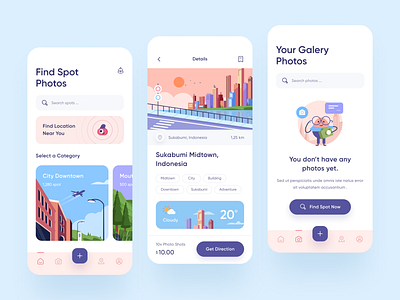 Spothos - Spot Photos App Design 🏞