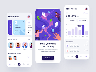 Split Bill - App Design 👌 by Budiarti R. for Orely on Dribbble