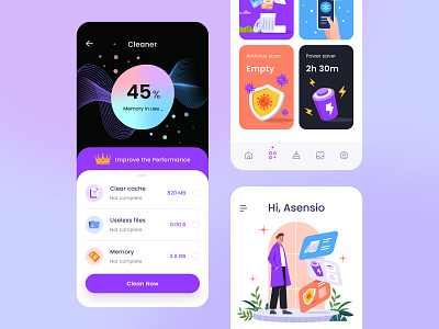 Phone Cleaner App Design V2 By Budiarti R. For Orely On Dribbble