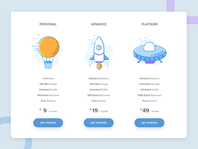 Pricing Page Hosting