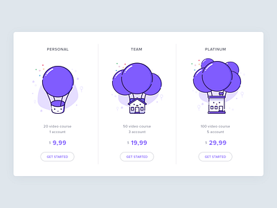 Pricing page booking character design flat flatdesign graphic illustration music travel ui website websitemockup