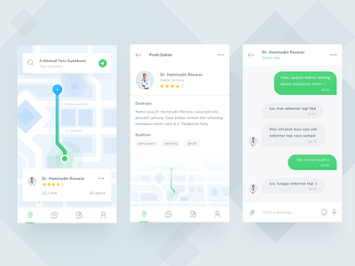 Medical App - Exploration app clean design exploration fun ios maps material medical medicine nearby