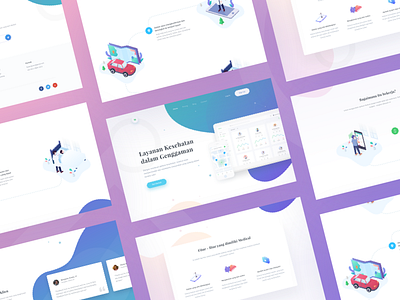 Medical App Landing Page by Budiarti R. for Paperpillar on Dribbble