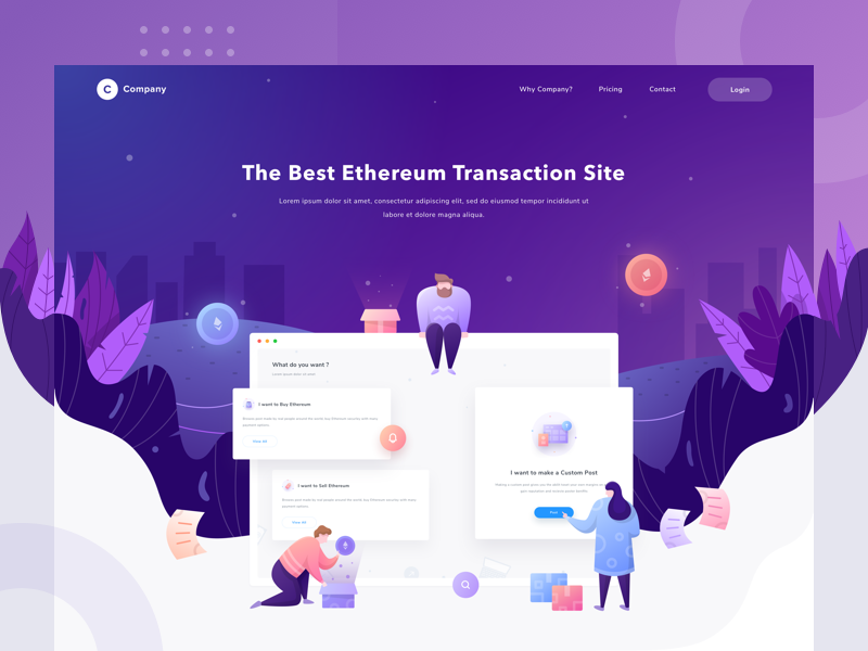 Company landing page exploration