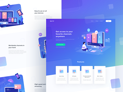 Landing Page by Budiarti R. on Dribbble