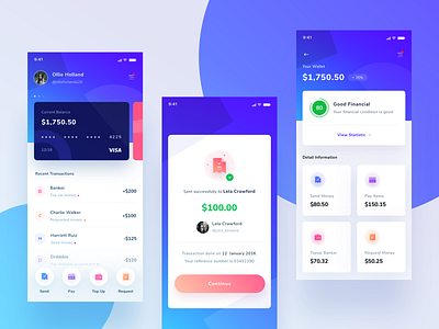 Bank App app character clean dashboard design graphic icon illustration ios typography ui ux