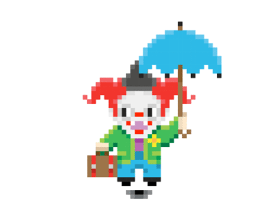 Flying Clown (Idle Animation) animation character illustration pixel art