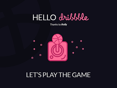 Hello Dribbble debut debuts dribbble first first shot hello hello dribbble invitation invite shot thanks