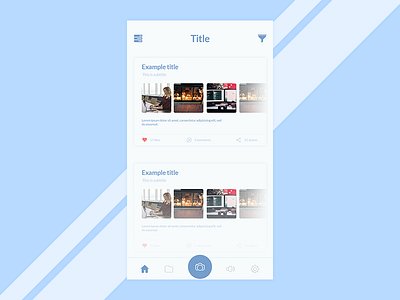 Timeline app clean clean design home menu timeline title