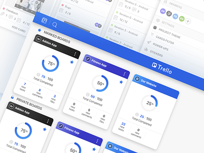 Trello redesign concept concept flow mobile app redesing trello