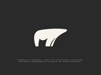 Polar Bear Logo Icon Iconograph bear icon bear logo geometric logo golden ratio logo illustration logo design minimal design minimalist polar bear polar bear logo polar bear logo design
