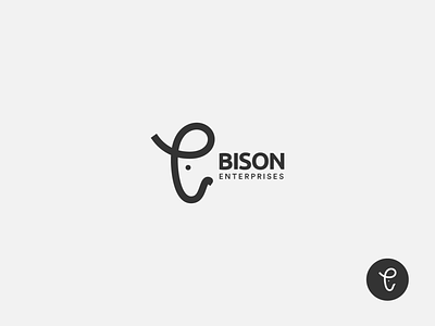 Bison Enterprises Logo Design animal logo bison logo bison mark bison symbol line logo logo logo design logomark minimal minimalist logo