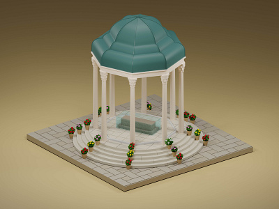 The Tomb of Hafez 3d 3dart 3dartist 3dmodeling 3drender animation artwork blender c4d cinema4d design digitalart graphic design lowpoly render rendering