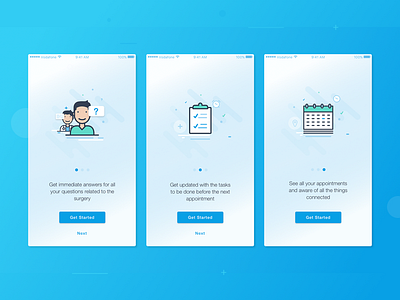 Medical Onboarding medical mobile onboarding ui