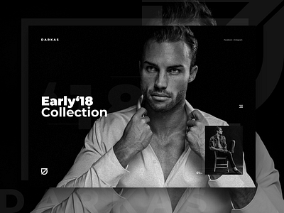 DARKAS Website Concept fashion men website