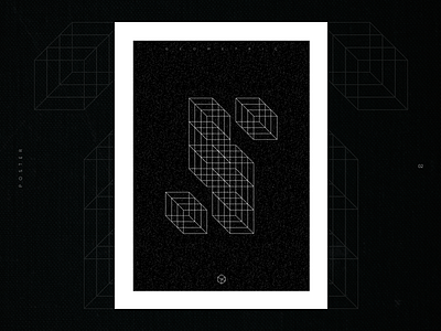 Geometric 01 black white designlove geometric poster a day