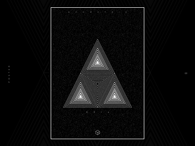 Geometric 02 designlove geometric art illusion maya poster a day poster challenge