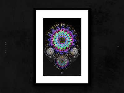 Abstract Mandala Alien abstract art alien designlove poster a day poster challenge