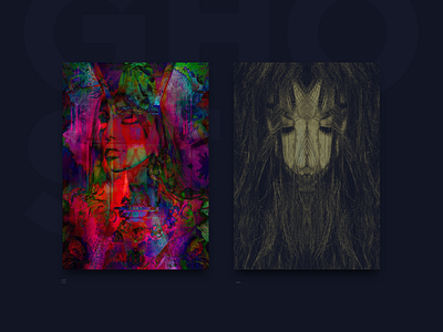 Ghost I & II colours design designlove graphic art peace poster a day poster challenge