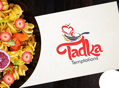 Tadka Temptations creative design logo design text logo