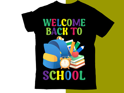 back to school t shirt design. https://www.fiverr.com/share/wl2 branding custom design graphic design illustration school t shirt t shirt t shirt design typography vector