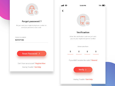 Forget Password Design for APP