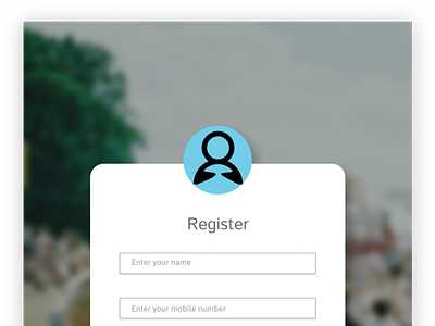 Daily UI #001 Register form 001 app challenge daily design graphic design illustration ipad registration form ui ux