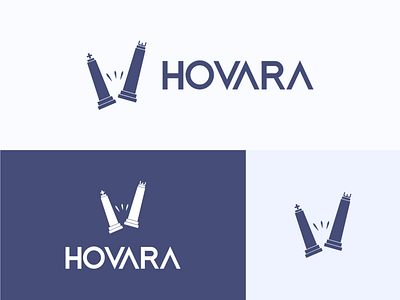 Hovara logo design for chess coaching company chess coaching chess coaching logo chess logo coaching design graphic design hovara illustration king logo minimal professional rook unique