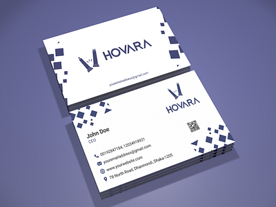 Hovara Business Card brand identity business card business card design chess coaching chess coaching logo chess logo coaching design graphic design hovara illustration logo minimal modern professional