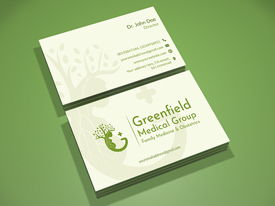 Business Card for Greenfield Medical Group