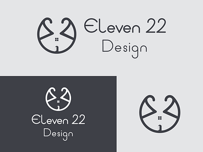 Logo for Eleven 22 Design 2d logo adobe illustrator brand identity clean creative design graphic design illustration interior interior company logo interior logo logo logo design minimal modern professional unique