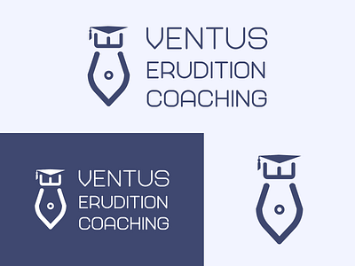 Logo for Ventus Erudition Coaching adobe illustrator brand identity clean coaching coaching logo creative design education education logo graphic design illustration logo logo design minimal modern professional school school logo simple unique