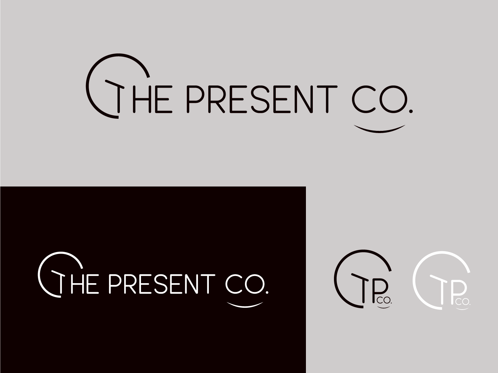 Logo for The Present Co. by eEZe Designs on Dribbble