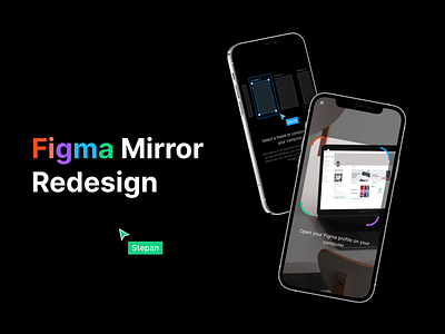 Figma Mirror Redesign concept design figma figma mirror mobile ui redesign