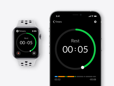Timer Plus | Apple Watch apple design mobile app design timer ui ux watch